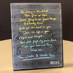 Autographed “Words I Would Say” Lyric Poster