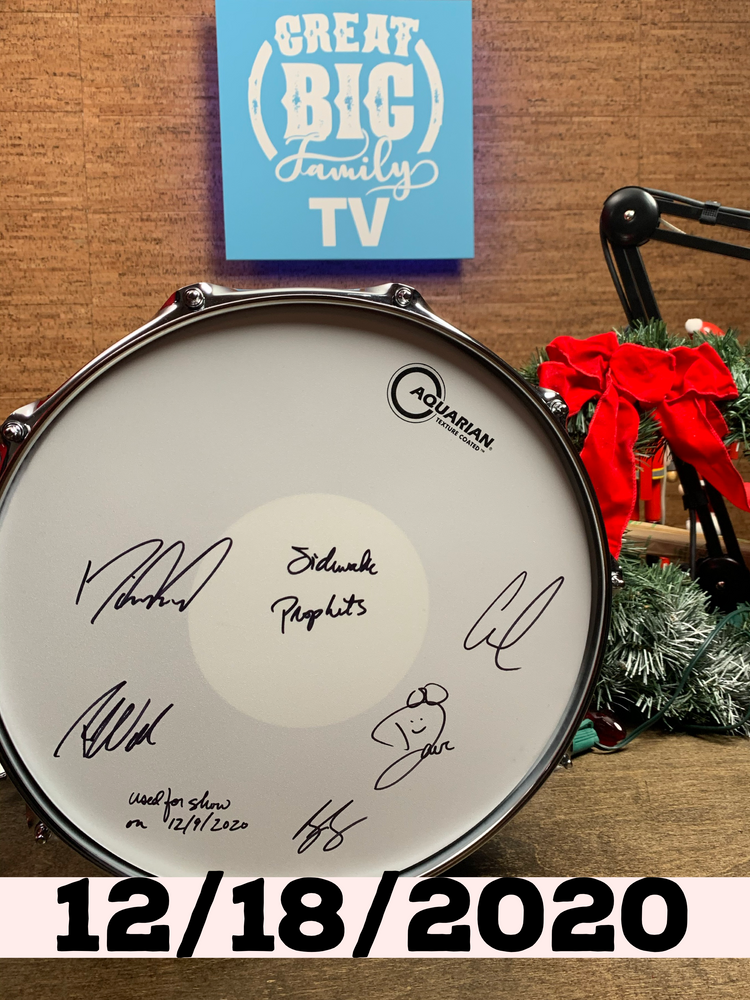 WFL III Snare Drum 12/18/2020 (Autographed!) [Great Big Family Christmas 2020]
